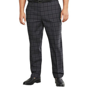 Men Dress Pants Shaquille O'Neal Mens Flat Front Suit Pants 44w X 30L Grey